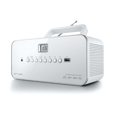 Muse M-28RDW CD-raadiomakk USB ja PLL-tuuneriga, valge