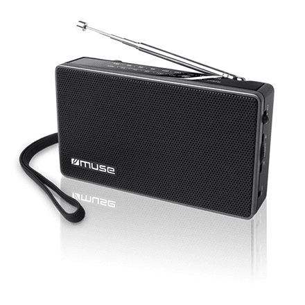 Muse M-030R two-band portable radio, black