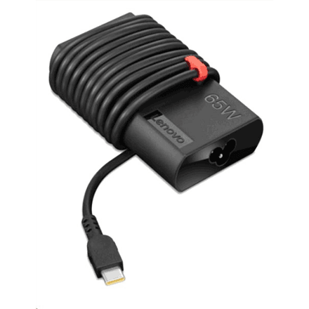 Lenovo | ThinkPad | 65W Slim | AC Adapter | The ThinkPad 65W Slim AC Adapter – USB Type-C is the new adapter designed with slimmer size and cable management. It is your perfect replacement or spare power adapter for your ThinkPad notebooks. | USB Type-C