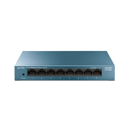 TP-LINK LS108G 8-port võrguswitch 10/100/1000Mbps