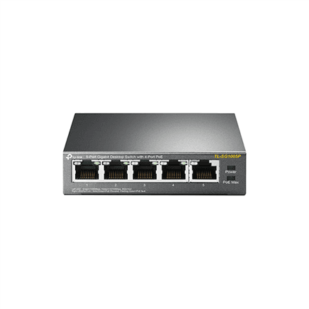 TP-LINK TL-SG1005P 5-pordiline Gigabit võrgukommutatoor PoE