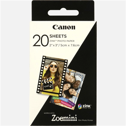 Canon ZP-2030 fotopaber 5x7,6cm valge 20lehte