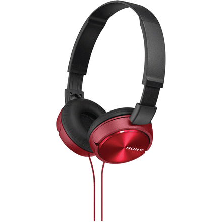 Sony MDR-ZX310 punased kõrvaklapid - pliiatsikaabliga