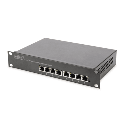 Digitus DN-95317 8-port PoE+ коммутатор Gigabit Ethernet