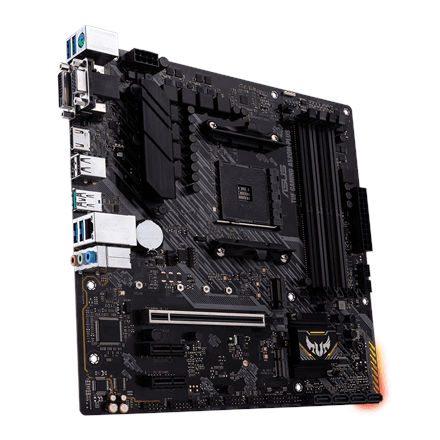 Asus TUF GAMING A520M-PLUS emaplaat, AM4, Micro ATX, DDR4