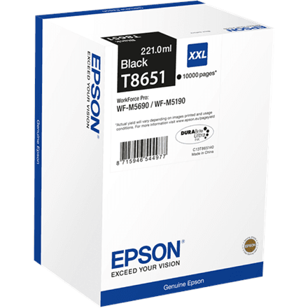 Epson C13T865140 черный картридж 221 мл