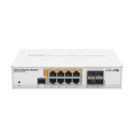 MikroTik Cloud Router Switch CRS112-8P-4S-IN Managed