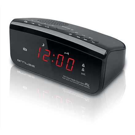 Muse M-12CR kellraadio 6" punase LED-ekraani ja PLL-tuuneriga