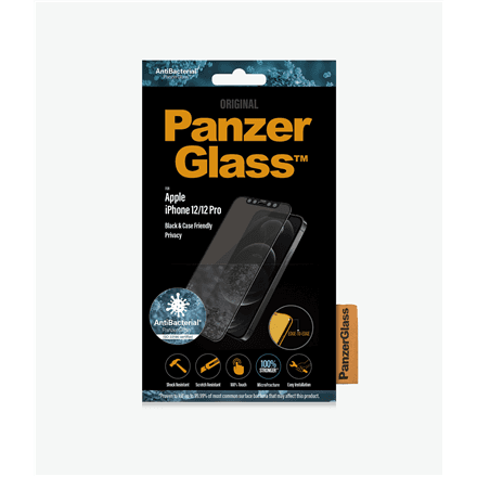 PanzerGlass ümbrisesõbralik privaatsusklaas iPhone 12 / 12 Pro jaoks