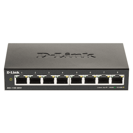 D-Link DGS-1100-08V2 Smart Gigabit Ethernet Switch