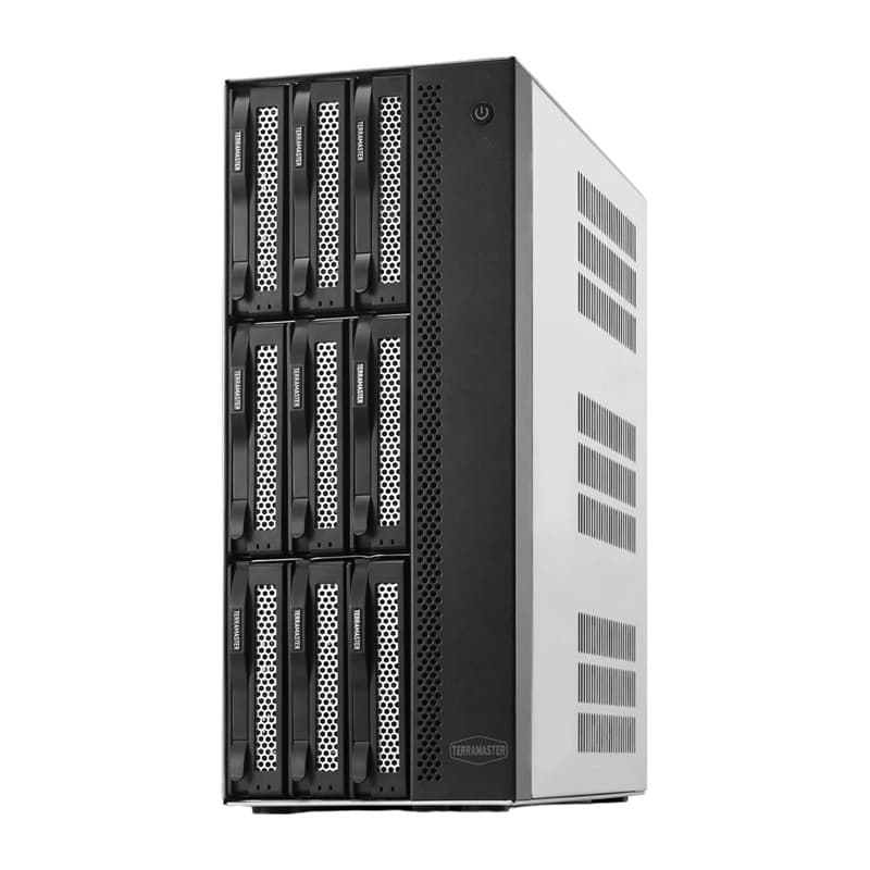 Terramaster T9-500 Pro — NAS на 9 дисков, Intel Core i7-1255U, 16 ГБ, 2 × 10GbE