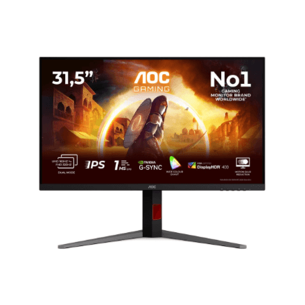 AOC U32G4U | 32 " | Fast IPS | UHD | 16:9 | 160 Hz | 1 ms | 3840 x 2160 pixels | 450 cd/m² | HDMI ports quantity 2 | Black