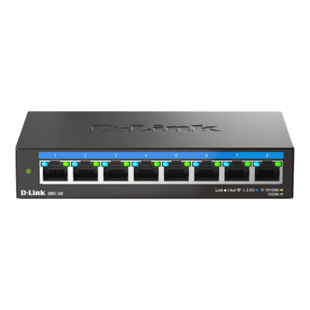 D-Link DMS-108/E 8-портовый коммутатор 2.5G