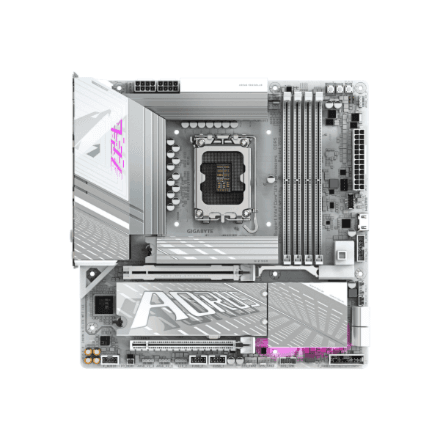 Gigabyte Z890 A ELITE WF7 ICE emaplaat, LGA1851, DDR5, valge