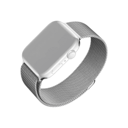 Fixed Mesh Strap Apple Watch 42/44/45/46/49mm hõbedane