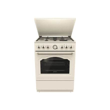 Gorenje GKS6C71CLI Freestanding Cooker, Gas Hob, 71 L Electric Oven, 60 cm, Gold