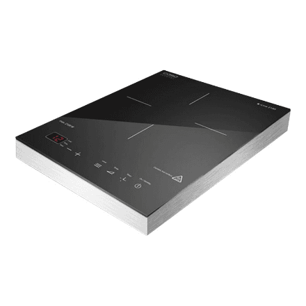 Caso 02225 single-zone induction hob, 2100 W, aluminium