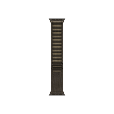 APPLE 49mm Dark Olive Alpine Loop - Medium - Black Titanium Finish