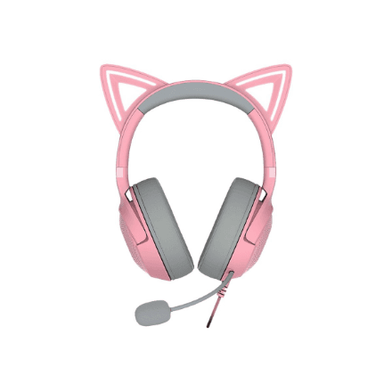 Razer Kraken Kitty V2 Quartz – USB-kõrvaklapid mikrofoniga