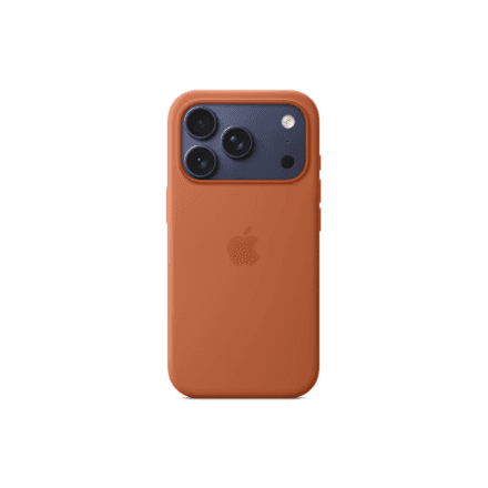 Apple iPhone 17 Pro silicone case with MagSafe Terra Cotta