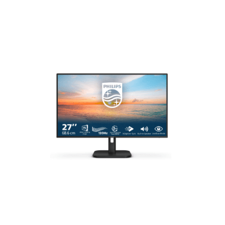 Philips | 27E1N1200A/00 | 27 " | IPS | FHD | 16:9 | 120 Hz | 4 ms | 1920 x 1080 pixels | 300 cd/m² | HDMI ports quantity 1 | Black