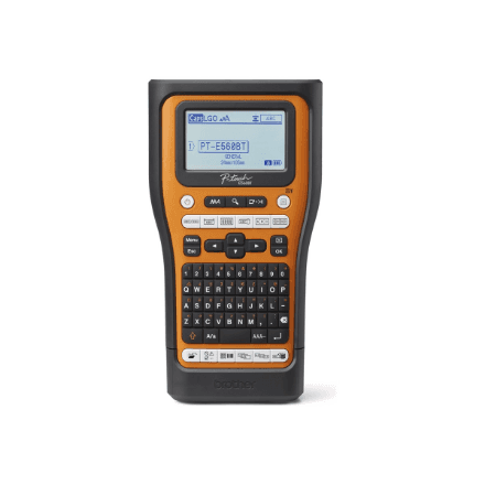 Brother PT-E560BTVP thermal label printer orange