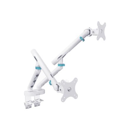 Digitus Desk Mount | Tilt, rotation, pivot | Dual design monitor mount, 2x 35", 2x 10 kg | 35 " | Maximum weight (capacity) 20 kg | White
