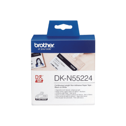 Brother DK-N55224 Black on White Label Tape Roll