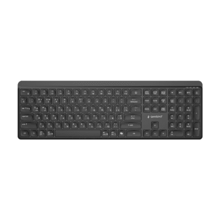 Gembird KB-WPS-03-CYRL juhtmeta Bluetooth klaviatuur mustana