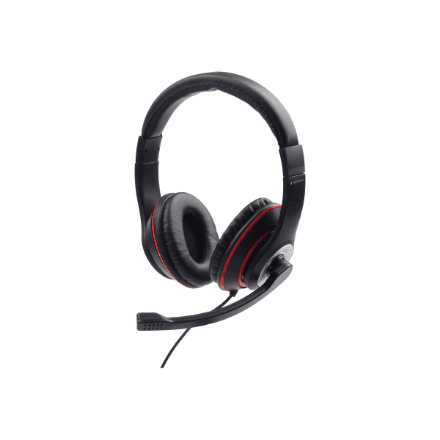 Gembird MHS-03-BKRD stereo headset with microphone