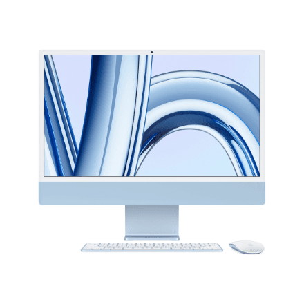 Apple iMac 24" M4 10C 16GB 256GB Blue desktop computer