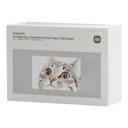 Xiaomi Portable Dye-Sublimation Photo Paper 2x3 inch 20 lehte