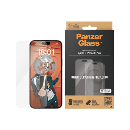 PanzerGlass screen protector for iPhone 15 Plus