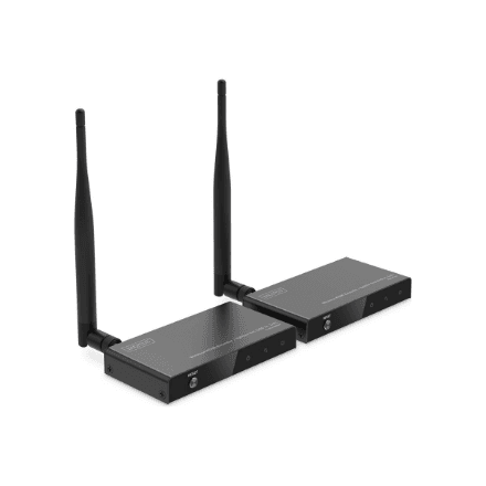 Digitus Wireless HDMI Extender/Splitter Set (100m, 1x4) | DS-55346 | Black