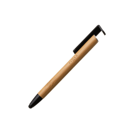 Fixed | Pen With Stylus and Stand | 3 in 1 | Pencil | Stylus for capacitive displays; Stand for phones and tablets | Bamboo