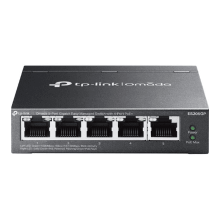 TP-LINK ES205GP Omada 5-портовый коммутатор PoE+