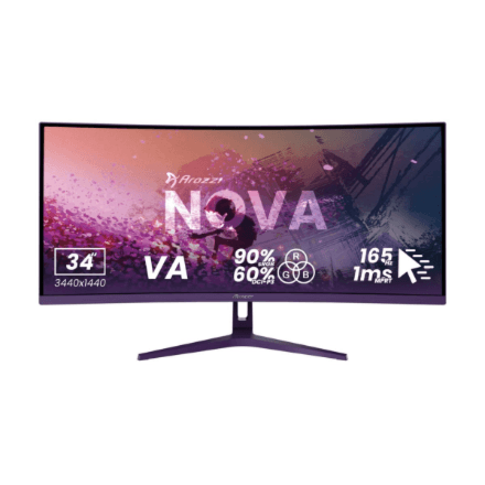Arozzi Nova 34" UWQHD 165Hz монитор