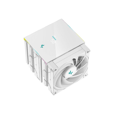 Deepcool AK620 Digital CPU air cooler with display, white
