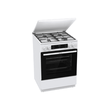 Gorenje GK6C5WF | Cooker | Hob type Gas | Oven type Electric | White | Width 60 cm | Depth 60 cm | Grilling | Energy efficiency class A | 71 L