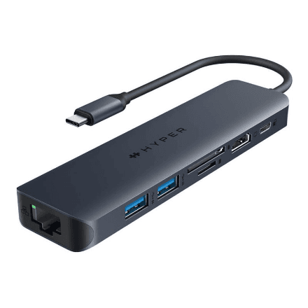 USB-C хаб Hyper HyperDrive EcoSmart Gen.2 HD4003GL, 7-в-1, 100 Вт
