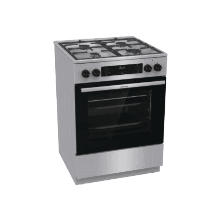 Gorenje GK6C4XF gaasipliit elektriahjuga, 4 põletit, 71 L, 60 cm, A-klass