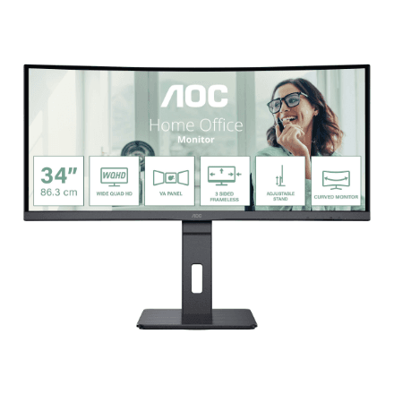 AOC CU34P3CV 34" ultrawide monitor 3440x1440