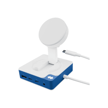 USB-C хаб Hyper HyperDrive Flex MagCharge HD8100BUGL, HDMI, бело-синий