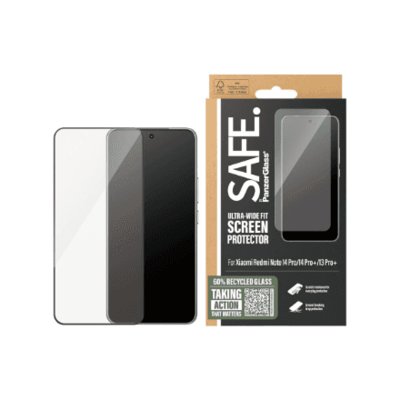 PanzerGlass Screen protector | Xiaomi | Redmi Note 14 Pro, 14 Pro+, 13 Pro+ | Glass | Transparent | Ultra-Wide Fit