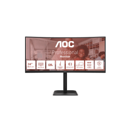 AOC CU34E4CV 34" монитор 3440x1440 120Hz