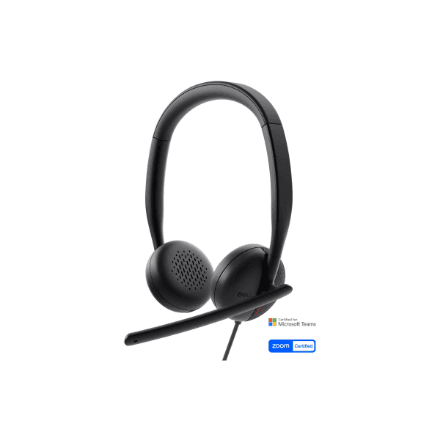 Dell WH3024 USB-C headset with microphone for calls