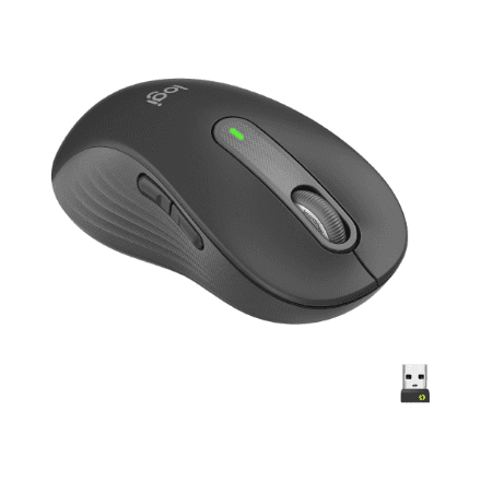 Logitech Signature M650 L Left Wireless Mouse, Graphite
