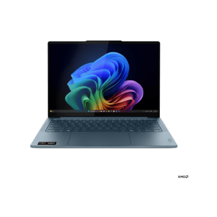 Lenovo Yoga Slim 7 14AKP10 AMD | Tidal Teal | 14 " | OLED | WUXGA | 1920 x 1200 pixels | Glossy | AMD Ryzen AI 5 | 330 | 16 GB | Soldered LPDDR5X | Solid-state drive capacity 512 GB | AMD Radeon 820M Graphics | Windows 11 Home | 802.11be | Bluetooth version 5.4 | Keyboard language English | Keyboard backlit | Warranty 24 month(s) | Battery warranty 12 month(s)