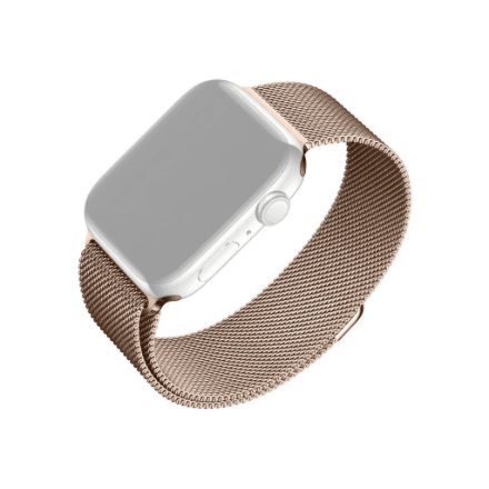 Fixed Mesh Strap for Apple Watch 38 / 40 / 41 mm, Rose Gold