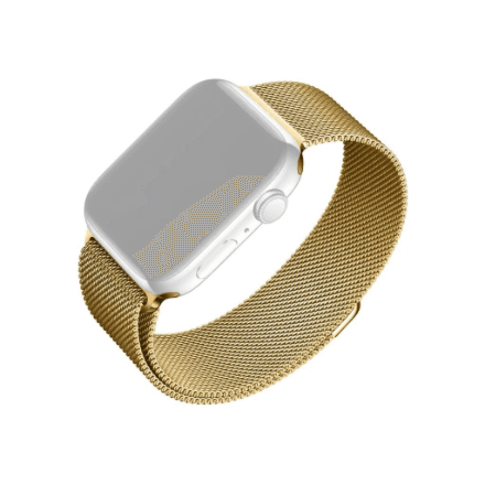 Fixed Mesh Strap for Apple Watch 42 / 44 / 45 / 46 / 49 mm, Gold